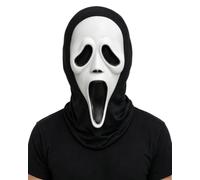 KRVNTH Masque Halloweén Tête de Mort, 1 Pièce | Masque Intégral Secure & Mousse Souple | Aspect Osseux Réaliste pour Cosplay