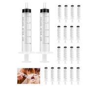 KRVNTH Seringues Plastique 5ml, 25 Pièces - Sans Aiguille. Doseuses Précises pour Liquides, Alimentation Animale, Laboratoire, Huile & Bricolage. Non à Usage Médical.