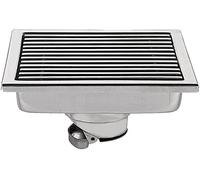 KRXSOBNV, 1PC Sol de Douche Acier linéaire Anti-Odeur Long Drain de Sol Salle de Bain Argent/ ，Siphon de Sol(C15cm)
