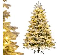 KRXSOBNV Arbre de Noël, Décoration de Noël for la Maison ou Le Bureau, avec lumières LED Blanc(6FT)