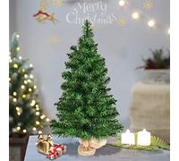 KRXSOBNV Arbre de Noël, Sapin de Noël Artificiel Miniature Vert à Poser