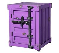 KRXSOBNV, Armoire de Rangement de Style Industriel, Table Basse en métal créative, Table d'angle, Armoire décorative de Chambre à Coucher, Rouge,Armoires de Rangement Vintage(Purple)