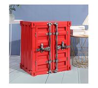 KRXSOBNV, Armoire de Rangement en métal rétro, casiers créatifs for Chambre/dortoir/Salle de Jeux for garçons, casiers for employés du sous-Sol du Garage,Armoires de Rangement Vintage(Red)
