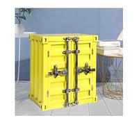 KRXSOBNV, Armoire de Rangement en métal rétro, casiers créatifs for Chambre/dortoir/Salle de Jeux for garçons, casiers for employés du sous-Sol du Garage,Armoires de Rangement Vintage(Yellow)