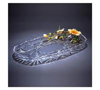 KRXSOBNV, Assiette de fruits, plateau de fruits en verre transparent émaillé haut de gamme, collations, bonbons, noix, assiettes de fruits secs, ornements décoratifs de Noël de Thanksgiving,Bol à fru