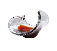 KRXSOBNV, Assiettes à fruits en verre de cristal de luxe, bol for assiette à dessert, assiette à gâteau, bol à bonbons coloré, bol en verre d'art, design en forme de fleur, diamètre 14 pouces,Bol à f