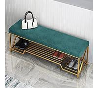 KRXSOBNV Banquette de Rangement for Chaussures, Banc d'entrée Moderne,(Green,80x35x45cm(31x14x18inch))