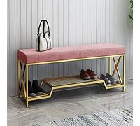 KRXSOBNV Banquette de Rangement for Chaussures, Banc d'entrée Moderne,(Pink,100x35x45cm(39x14x18inch))