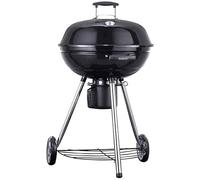 KRXSOBNV, Barbecue Bouilloire Grill à Charbon de Cuisine en Plein Air Patio Jardin Pelouse Camping Pique-Nique en Acier Inoxydable Barbecue Portable Barbecue au Charbon de Bois avec Roues Shel,Barbec