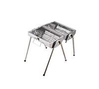 KRXSOBNV, Barbecue d'extérieur au Charbon de Bois, en Acier Inoxydable, for Kebab, Pliable, Portable, Parfait for Le Camping,Barbecue