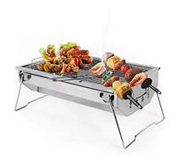 KRXSOBNV, Barbecue d'extérieur au Charbon de Bois, en Acier Inoxydable, Kebab, Pliable, Portable, Parfait for Le Camping,Barbecue