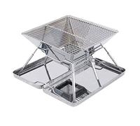 KRXSOBNV, Barbecue d'extérieur au Charbon de Bois, en Acier Inoxydable, Portable, for la Cuisine en Plein air, Le Camping, Les Pique-niques,Barbecue