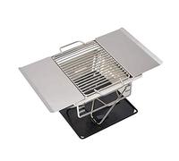KRXSOBNV, Barbecue Grill Extérieur en Acier Inoxydable Barbecue Étagère, Charbon De Bois Pique-Nique Camping Cuisinière Barbecue Léger, 30X18X17cm,Barbecue