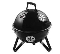 KRXSOBNV, Barbecue Multi-Personnes au Charbon de Bois en Acier Inoxydable épais, Barbecue Rond Portable for Pique-Nique, Stable et Durable, 57 x 46,7 cm,Barbecue
