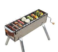 KRXSOBNV, Barbecue Portable en Acier Inoxydable, Barbecue Pliant, Gril de Camping, Gril de Table for Camping Portable, Petit Gril de Cuisine,Barbecue