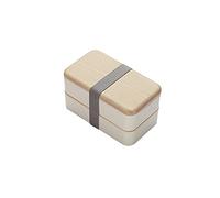 KRXSOBNV Boîte à lunch double couche 1200 ml, résistante au micro-ondes, en bois, avec couvercle, for salade, bento, portable(Pink)