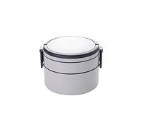 KRXSOBNV Boîte à lunch portable à 2 couches, 1100 ml, contenant alimentaire sain, passe au four à micro-ondes, avec compartiments, boîtes à lunch(E)