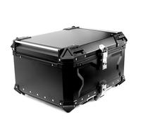 KRXSOBNV, Boîte arrière de Moto en Aluminium, Fixation rétractable et mécanisme d'attache de sécurité, boîte arrière de Moto avec Serrure de sécurité for Casque de Magasin, Grands Bagages,Support de