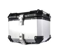 KRXSOBNV, Boîte de queue épaisse, valises supérieures de bagages arrière en aluminium for moto, fixation rétractable et mécanisme d'attache de sécurité, avec serrure de sécurité, for boîte à bagages d