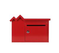 KRXSOBNV Boîtes aux Lettres, Boîte aux Lettres créative Simple, Plaque galvanisée avec boîte verrouillable, Durable, adaptée à la Maison, l'école et au Bureau