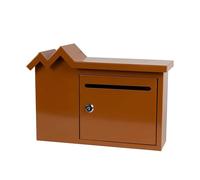 KRXSOBNV Boîtes aux Lettres, Boîte aux Lettres créative Simple, Plaque galvanisée avec boîte verrouillable, Durable, adaptée à la Maison, l'école et au Bureau
