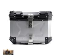 KRXSOBNV, Boîtier supérieur de Moto 45/55/65/80/100L, boîte arrière de Coffre de Moto en Aluminium avec Serrure de sécurité for Bagages de Casque de Magasin,Support de Coffre de Moto
