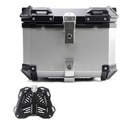KRXSOBNV, Boîtier supérieur for Moto 28-100L, boîtier supérieur en Aluminium for Moto, boîtier arrière for cyclomoteur, avec Verrouillage de sécurité,Support de Coffre de Moto(B 36L)
