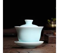 KRXSOBNV Bol à thé avec couvercle, Bols, bol couvert tasse à thé grand pneu en fer glace craquelée service céramique fait la main Kung Fu ménage indépendant(3)