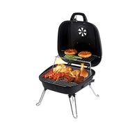 KRXSOBNV, Bouilloire Ronde for Pique-Nique en Plein air, Patio, arrière-Cour, Camping, Grille de Cuisson en Acier for Steak de Poulet,Barbecue