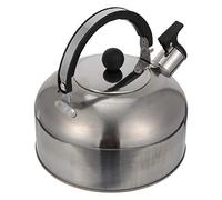 KRXSOBNV, Bouteilles d'eau, poêle à sifflet, théière, bouilloire à café, théière avec poignée for la maison et l'extérieur,Bouilloires à thé(Silver)