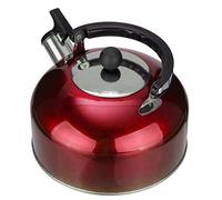 KRXSOBNV, Bouteilles d'eau, poêle à sifflet, théière, bouilloire à café, théière avec poignée for la maison et l'extérieur,Bouilloires à thé(Red)