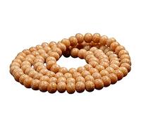 KRXSOBNV, Bracelet de Perles de Racine de Bodhi patiné, Lotus sculpté, 108 Perles de prière de Bouddha, for Hommes et Femmes, for la méditation et Le Chant, Bracelet Bodhi