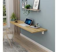 KRXSOBNV Bureau Mural Flottant en Teck, Bureau d'étude Pliable permettant de Gagner de l'espace for Les Petits espaces(Walnut,50x50cm/20x20in)