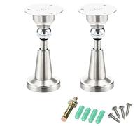 KRXSOBNV, Butoirs de Porte magnétiques Robustes, Tampon épais Solide à Double Usage Mur/Sol, Facile à Installer, for protéger Les Portes/Murs,Butée de Porte en Acier Inoxydable