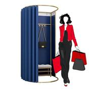 KRXSOBNV, Cabine d'essayage détachée Charge 132kg Mode Dressing Magasin de vêtements vestiaire Rideau d'ombrage Portable vestiaire ,Cabine d'essayage(Blue,85x80x200cm)