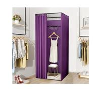 KRXSOBNV, Cabine d'essayage mobile dans le magasin de vêtements, tente à langer spacieuse, vestiaire portable for intimité, dressing à langer facile à assembler ，Cabine d'essayage(Purple,100x100x200cm