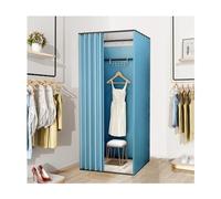 KRXSOBNV, Cabine d'essayage Mobile dans Le Magasin de vêtements, Tente à Langer spacieuse, vestiaire Portable for intimité, Dressing à Langer Facile à Assembler ，Cabine d'essayage(Blue,100x100x200cm)