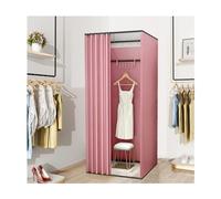 KRXSOBNV, Cabine d'essayage Mobile dans Le Magasin de vêtements, Tente à Langer spacieuse, vestiaire Portable for intimité, Dressing à Langer Facile à Assembler ，Cabine d'essayage(Pink,85x85x200cm)