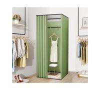 KRXSOBNV, Cabine d'essayage mobile dans le magasin de vêtements, tente à langer spacieuse, vestiaire portable for intimité, dressing à langer facile à assembler ，Cabine d'essayage(Green,100x100x200cm)