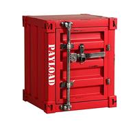 KRXSOBNV, Casier de conteneur de Style Industriel, canapé, Table d'appoint en métal, Organisateur de Table de Chevet de Chambre à Coucher, Meubles de décoration,Armoires de Rangement Vintage(6,Red)