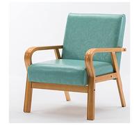 KRXSOBNV, Chaise d'appoint en Cuir, for Chambre à Coucher - Chaise Longue rembourrée rétro, avec accoudoirs, Chaise de Lecture Simple du Milieu du siècle, for Le Salon,Tabourets(Blue)