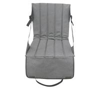 KRXSOBNV Chaise de Camping Pliante， avec siège Pliant de Poche Support Dorsal for événements Sportifs Camping Plage Voyage Concert en Plein air(Grey)