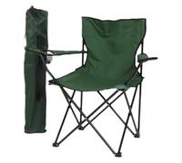 KRXSOBNV Chaise de Camping Pliante， Chaise de Camping Chaise Pliante extérieure pêche avec Sac Bouteille d'eau(Green)