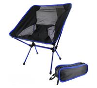 KRXSOBNV Chaise de Camping Pliante， Chaise Pliante portative en Alliage d'aluminium, Chaise à Dossier Paresseux, légère, for Camping Plein air(Deep Blue)