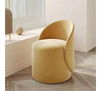 KRXSOBNV, Chaise de vanité ottomane pivotante, Tabouret de Maquillage Confortable, for Chambre à Coucher, Salon, Chaise latérale pivotante à 360 °,Tabourets(Yellow)