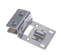 KRXSOBNV, Charnière à 90 degrés en acier inoxydable, 2 pièces, pince de salle de bain robuste, charnière de porte d'armoire sans cadre, charnière en verre,Charnières