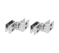 KRXSOBNV, Charnières d'armoire robustes en acier inoxydable à 90 degrés, raccords de porte de douche, étagère en verre, charnière de vitrine, 2/4 pièces,Charnières(2Pack)