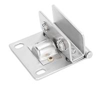 KRXSOBNV, Charnières de porte de douche à 90 degrés, pince de salle de bains en acier inoxydable, support de pince sans poinçon, charnière en verre à Clip unilatéral S,Charnières