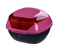 KRXSOBNV, Coffre supérieur de Coffre de Moto-boîte arrière de Tourisme Noir et Blanc, for Scooter, Voyage et déplacements-Organisateur de Rangement de Moto,Support de Coffre de Moto(Pink)