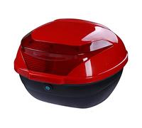 KRXSOBNV, Coffre supérieur de Coffre de Moto, Coffre arrière de Tourisme for Scooter, Mallette de Rangement for Moto, avec matériel de Montage, spacieux et Durable,Support de Coffre de Moto(Red)
